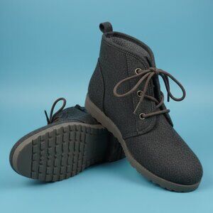 Jellypop Dark Grey Felt Ankle Boots Women’s Size 7.5 – Zipper Closure  Brand New